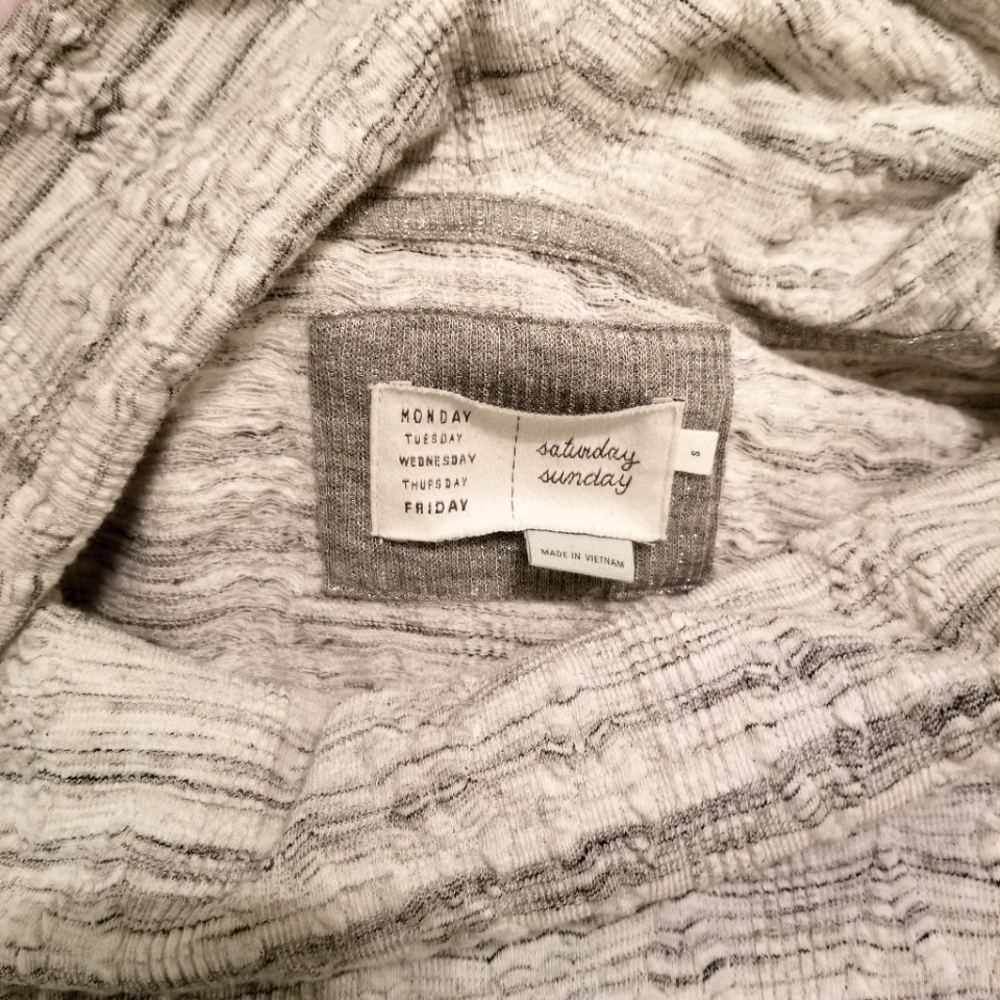 Saturday Sunday Cowl Neck Marled Knit Dress - Picture 3 of 6